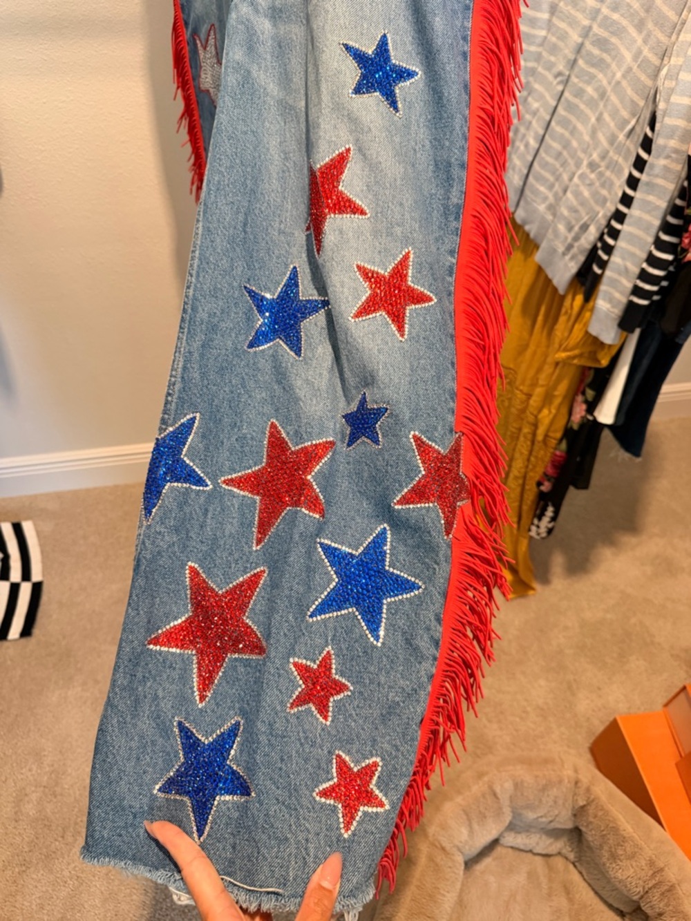 CUSTOM JEANS - COWBOY/FOURTH OF JULY INSPIRED